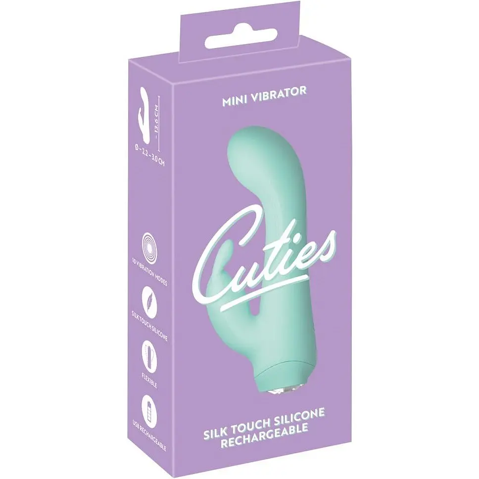 Мінівібратор-кролик Cuties Mini Vibrator Green - фото 12