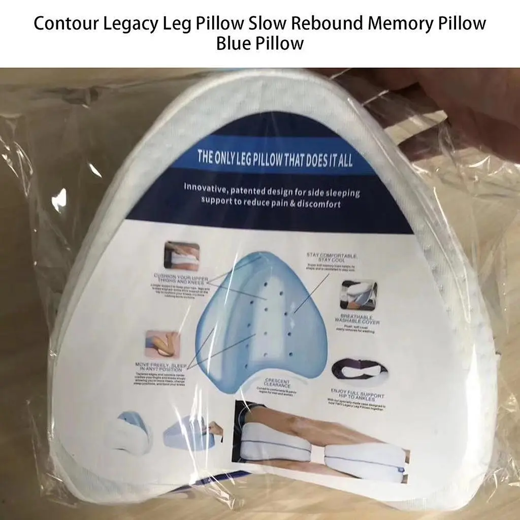 Ортопедична подушка для ніг Contour Leg Pillow гіпоалергенна подушка з пам'яттю - фото 6