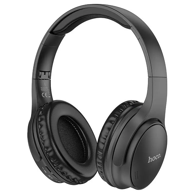 Беспроводные накладные наушники Hoco W40 черные - фото 4