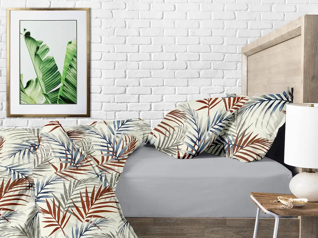 Підковдра полуторна 160х220 BEIGE FOLIAGE COSAS (4822052074664) - фото 3