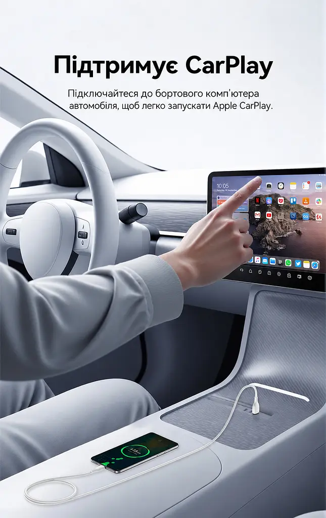 Кабель Vention CWBBG USB-A - USB-C 100 Вт 6 А 1,5 м чорний (CWBBG) - фото 12