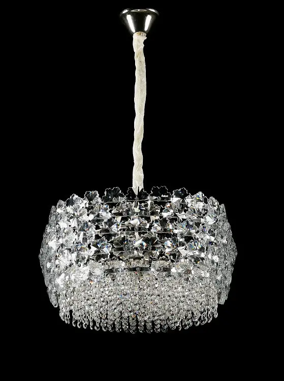 Підвісна кришталева люстра Splendid Ray L5748/500/8 (SLIVER), хром, 8 ламп E14, від 10-18 м² - фото 2