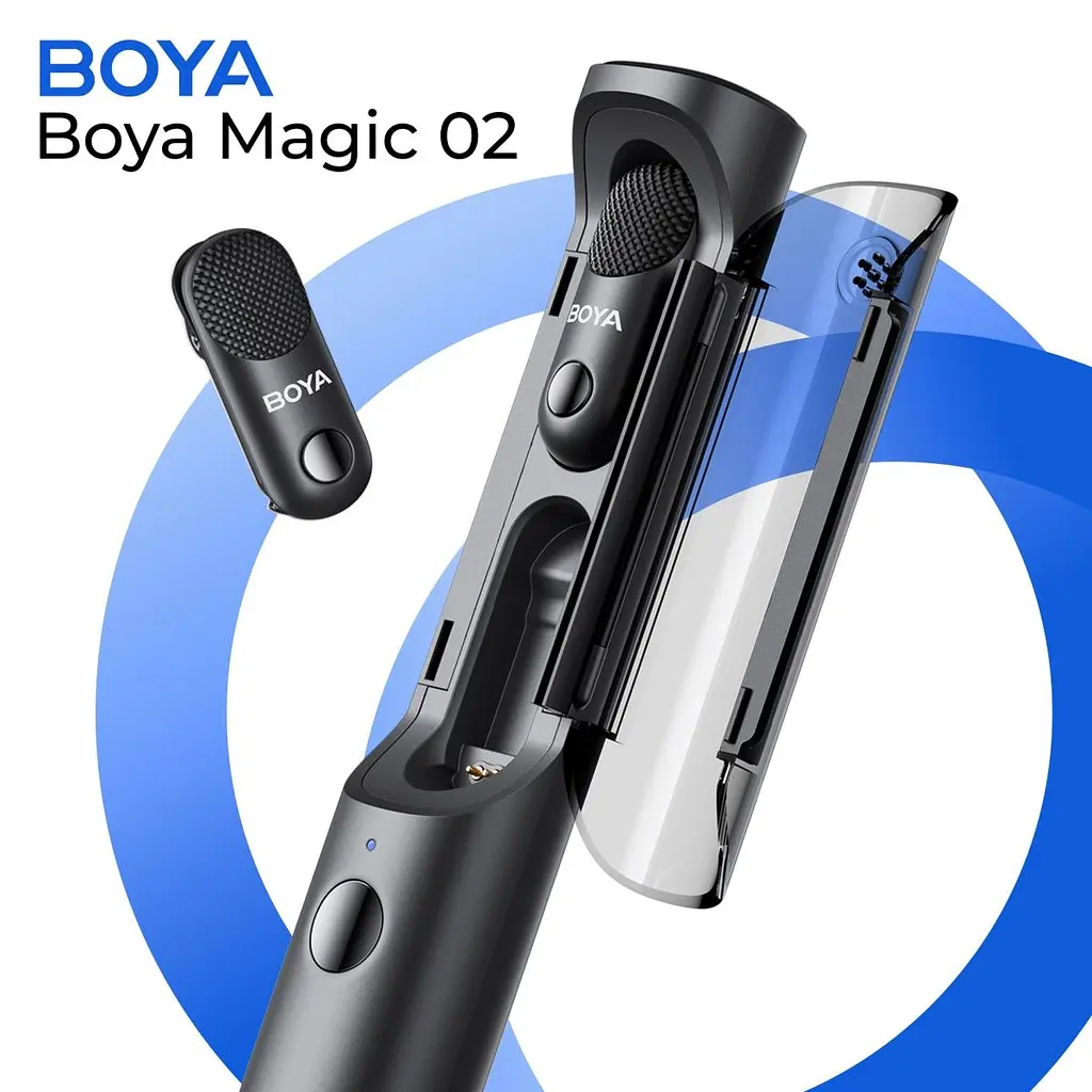 Мікрофонна радіосистема Boya Magic 02 USB-C/Lightning with 2 TX + 2 RX + 1 TRS Black [168864] - фото 8