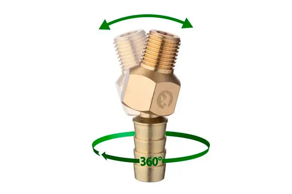 Соединение пневматическое шарнирное Intertool Storm наружная резьба 1/4" на шланг 12 мм - фото 3
