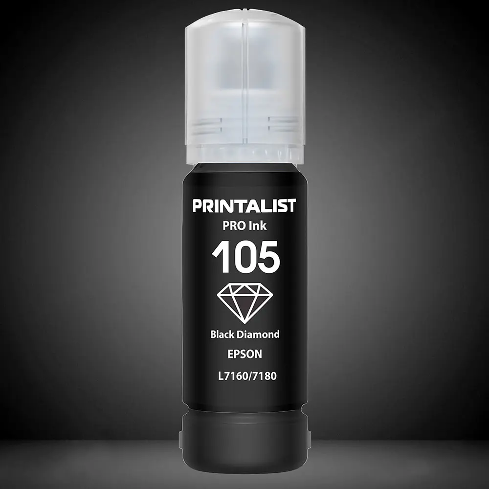 Чорнило PRINTALIST 105 для Epson L7160/7180 70г Black Pigment пігментне (PL105BP) - фото 6