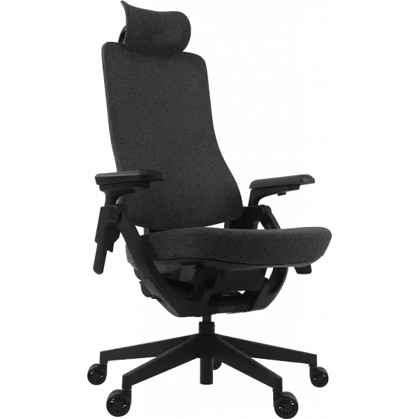 Офісне ергономічне крісло GT Racer B-6314 Fabric Dark Gray/Black
