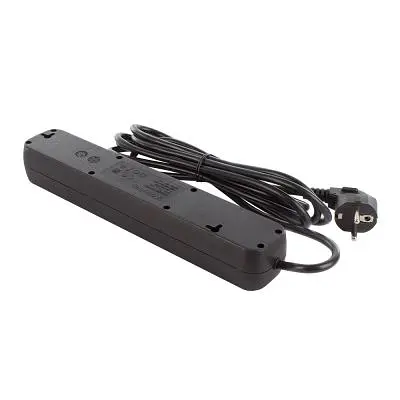 Мережевий фільтр живлення ColorWay (CW-PSEA52BK), 5 розеток/ 2M black (CW-PSEA52BK) - фото 5
