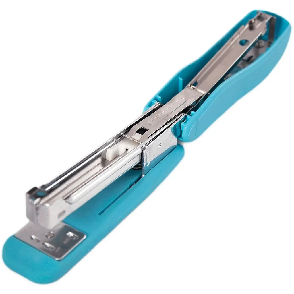 Степлер Buromax Rubber Touch пластиковый №24/6, 26/6, 20 листов голубой (BM.4202-14) - фото 3