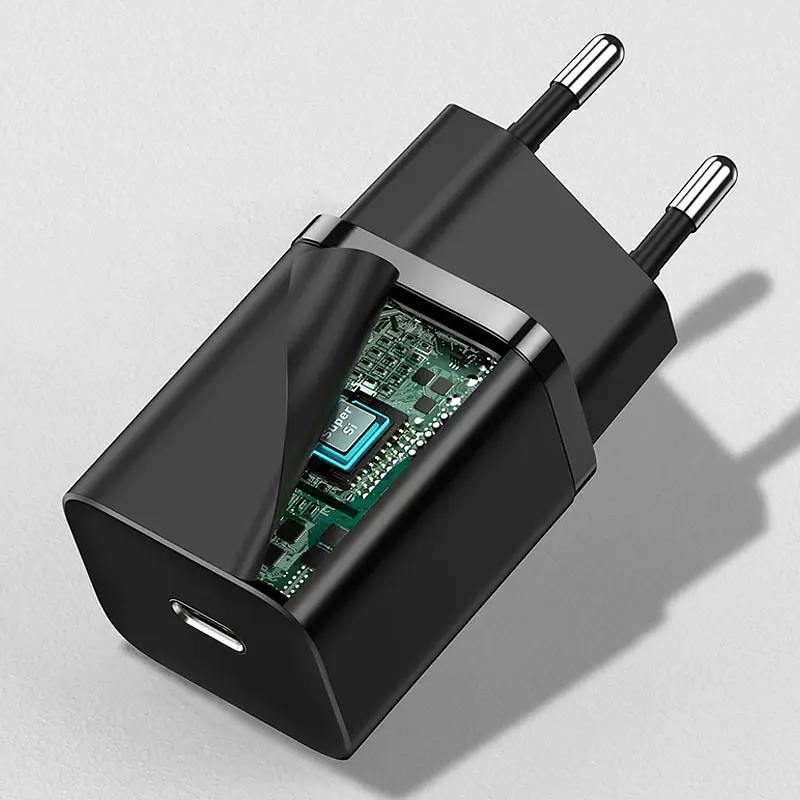 МЗП Baseus Super Si Quick Charger 30W (1USB-C) (CCSUP-J) Чорний - фото 3