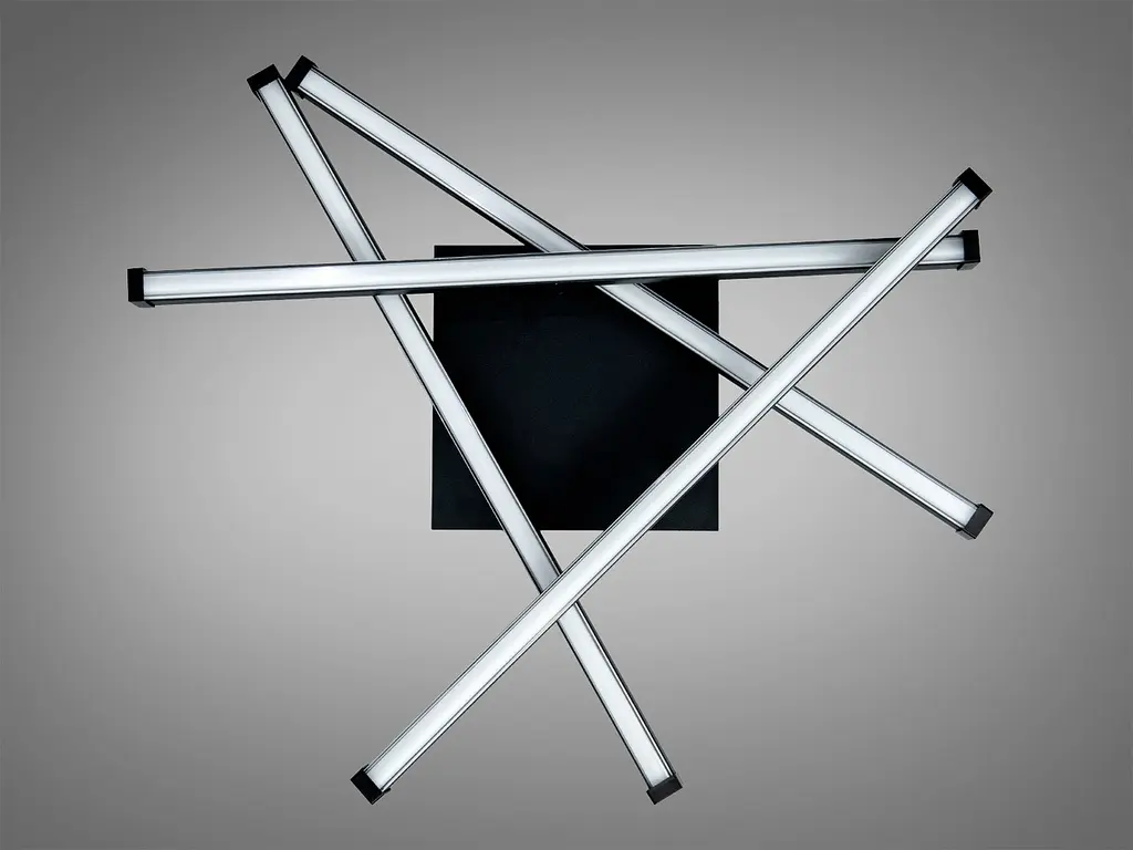 Сучасна стельова LED люстра для вітальні Diasha 2535BK чорна 56 W з пультом диммер 63 см 8-16 м2 - фото 4