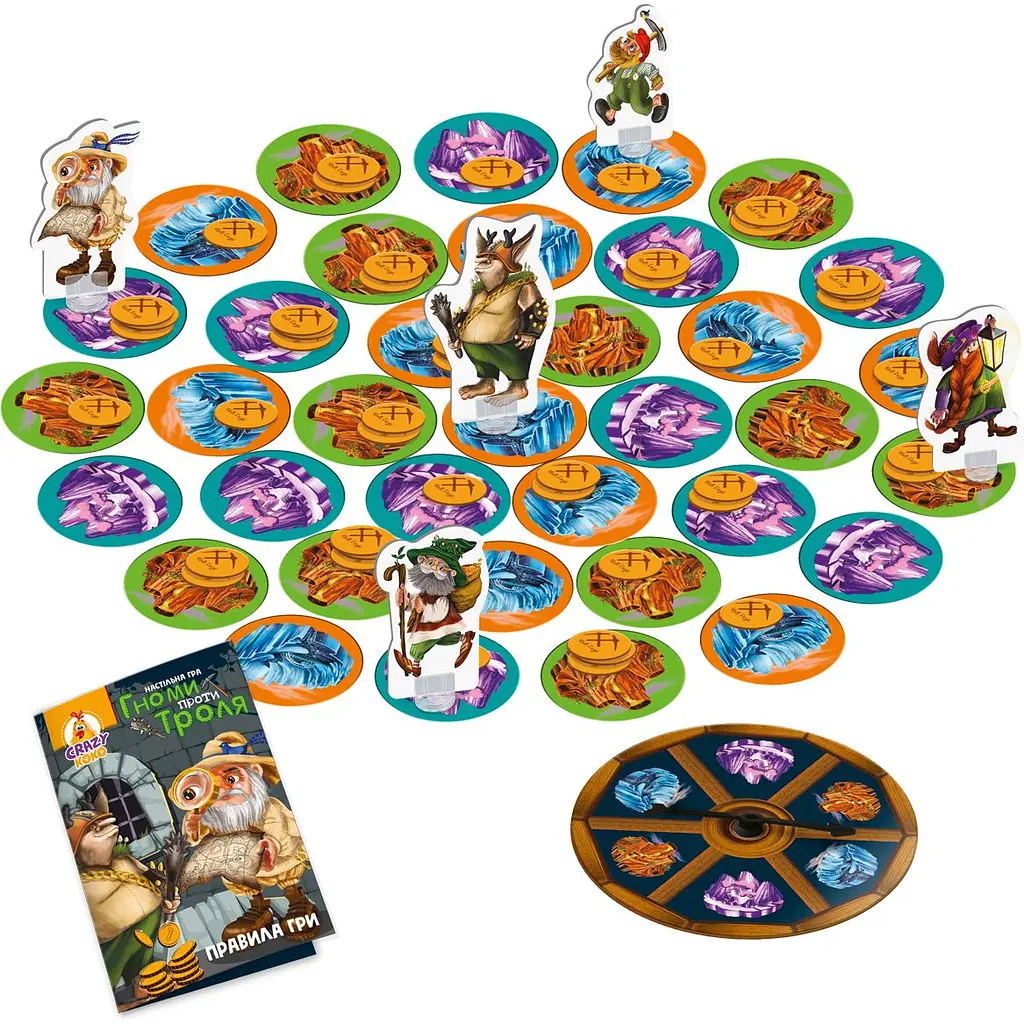 Гра настільна розважальна Vladi Toys Crazy Koko Гноми проти троля (VT8055-36)  - фото 3