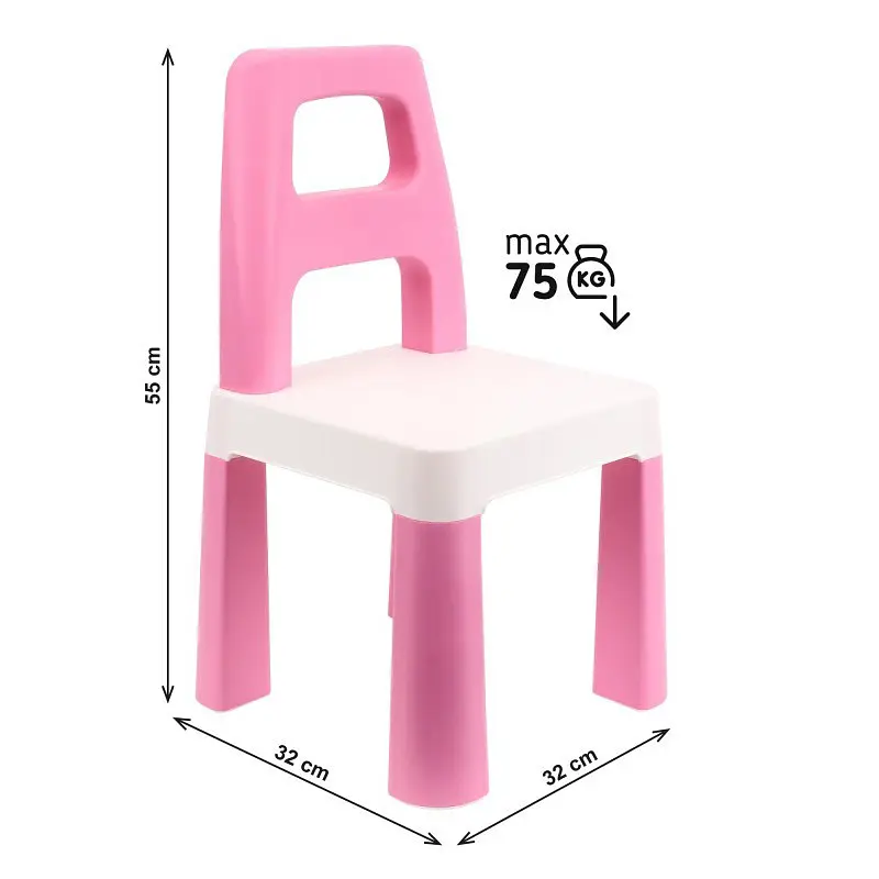 Дитячий стілець "Kids Chair" 0167TXK рожевий, до 75 кг - фото 4