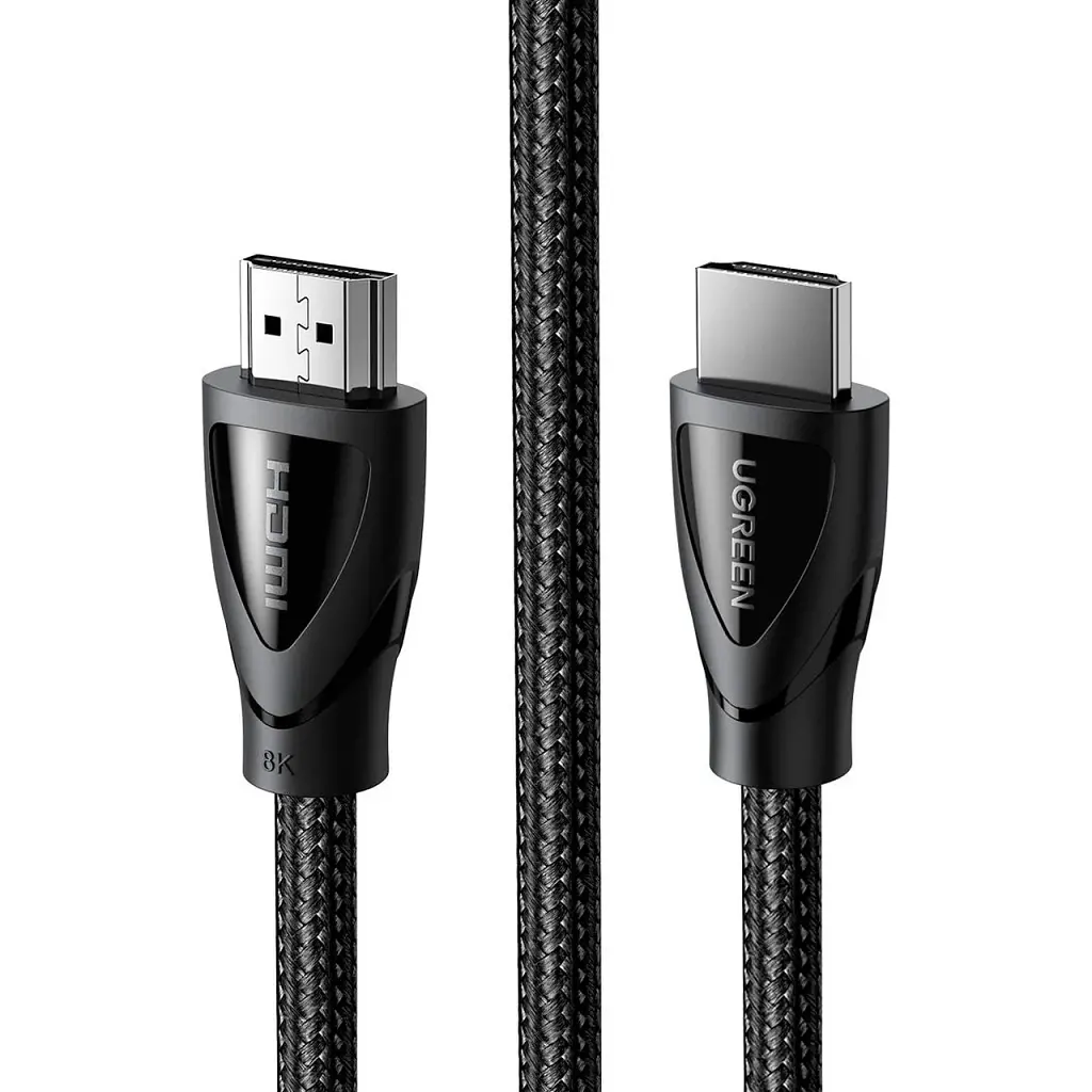 Кабель мультимедійний HDMI M to HDMI M 2.0m braided HD140 black Ugreen (80403) - фото 2