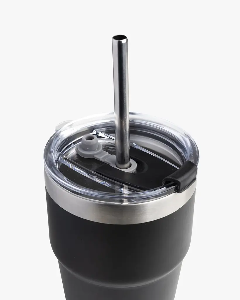 Пляшка-стакан для води Smart Shake Bohtal Insulated Travel Mug 600 мл чорний - фото 4