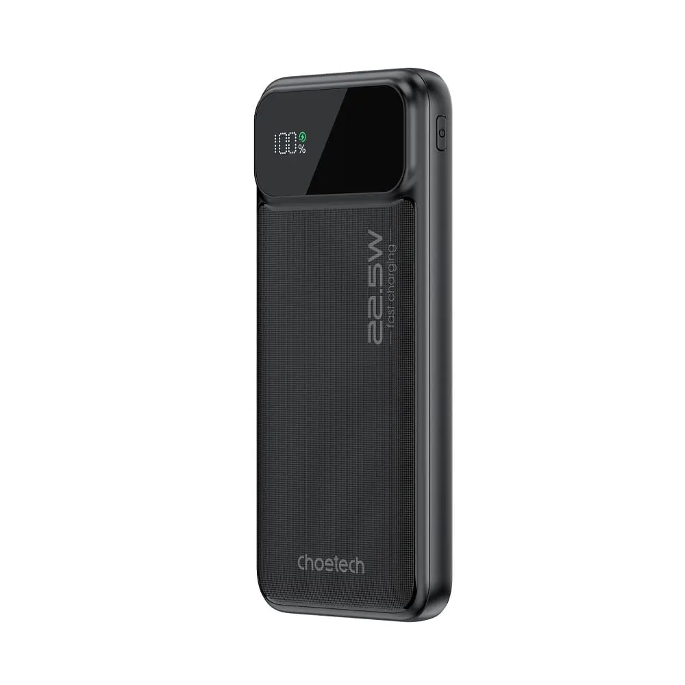 Повербанк 10000mAh Choetech B728 Black 22.5W QC3.0 PD3.0 (43-00114) - фото 7