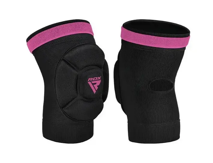 Наколінники спортивні RDX HOSIERY KNEE FOAM K5 BLACK/PINK-M (пара) (HYP-K5BP-M) - фото 3