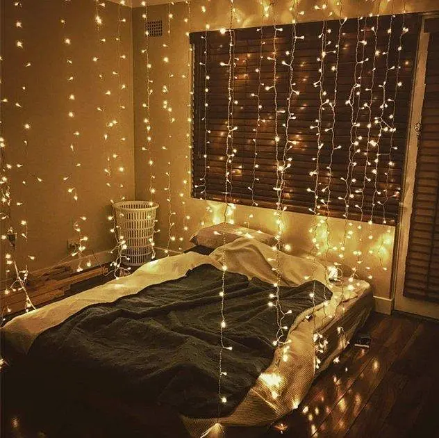Гирлянда штора 3х3м 360 LED Белый теплый свет - фото 4