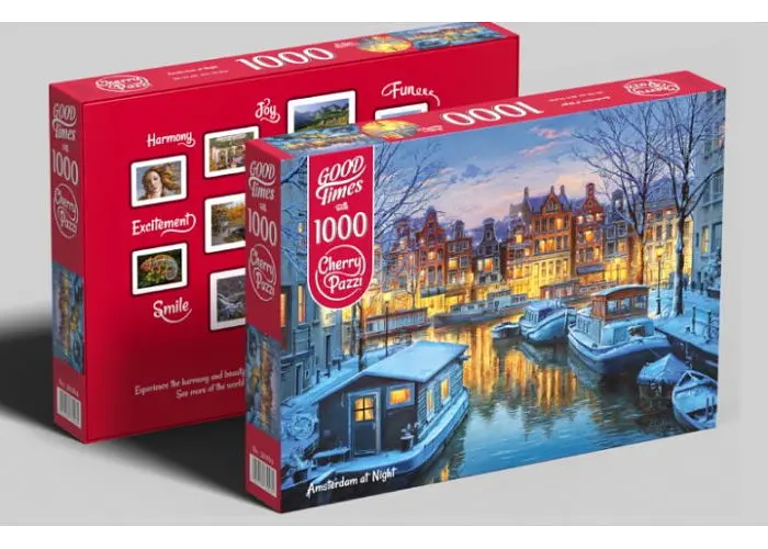Пазл CherryPazzi Амстердам вночі Нідерланди 1000 ел. (30264) - фото 3