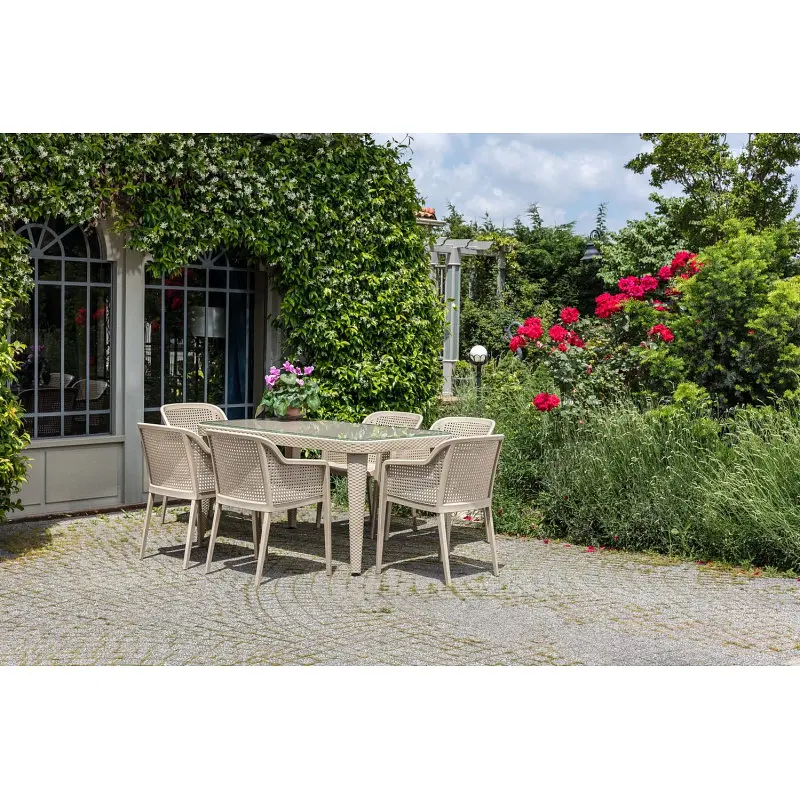 Стіл Tilia Osaka 90x150 см з зовнішнім склом кавовий (00-00010059) - фото 2