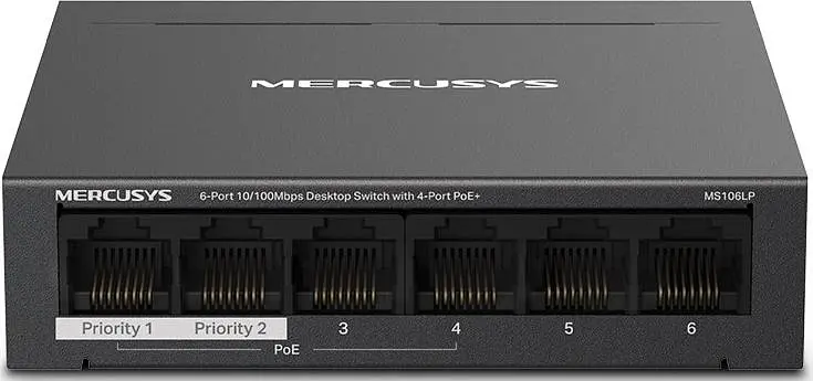 Комутатор мережевий Mercusys MS106LP