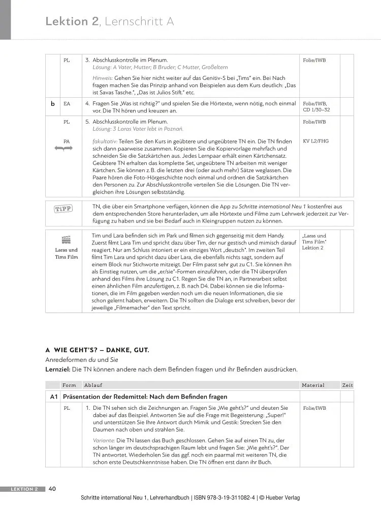 Schritte international Neu 1. Lehrerhandbuch - Сусанна Календер - фото 4