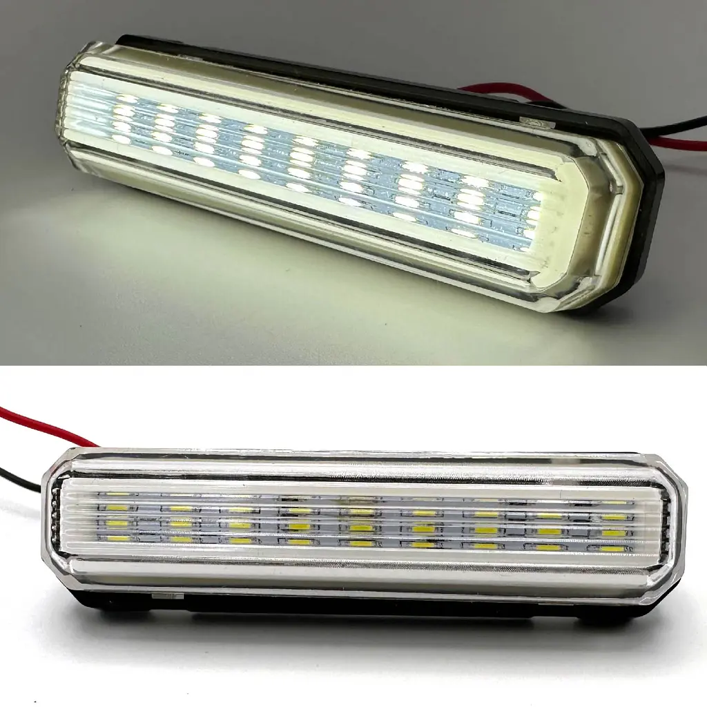 LED Габарит Thoc Auto 85 х 20 мм 12/24V 9 діод Неоновий Білий (ТН-950) 1 шт. - фото 2
