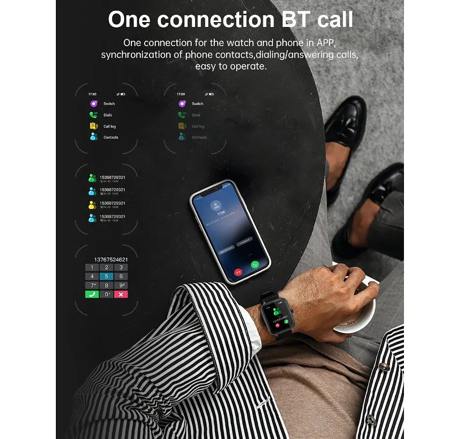 Смарт-годинник Smart Watch iMiki ST-2 IP68 AMOLED Blue - фото 3
