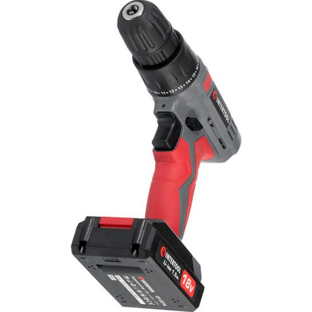 Дриль-шуруповерт Intertool DT-0315 18 V 1.5Ah [89137] - фото 6