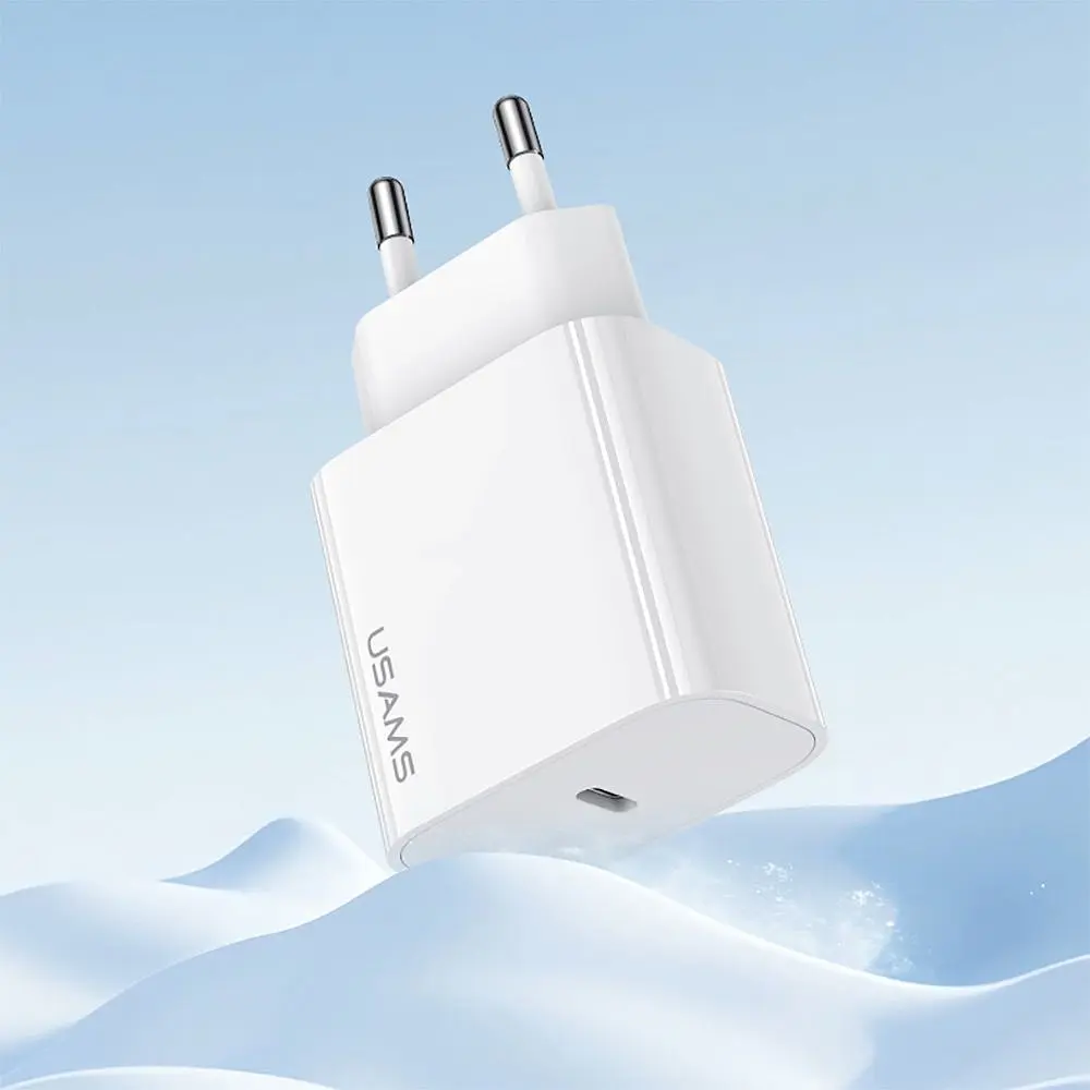 Мережевий зарядний пристрій Usams T65 USB-C 20W White (CC226TC01) [111162] - фото 10