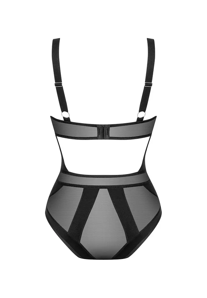Боди Obsessive Chic Amoria XS/S черный - фото 6