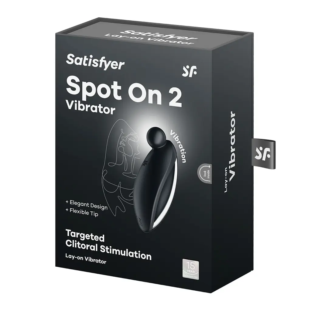 Вібратор для зовнішньої стимуляції Satisfyer Spot On 2 Black, дуже потужний, гнучкий відросток - фото 7