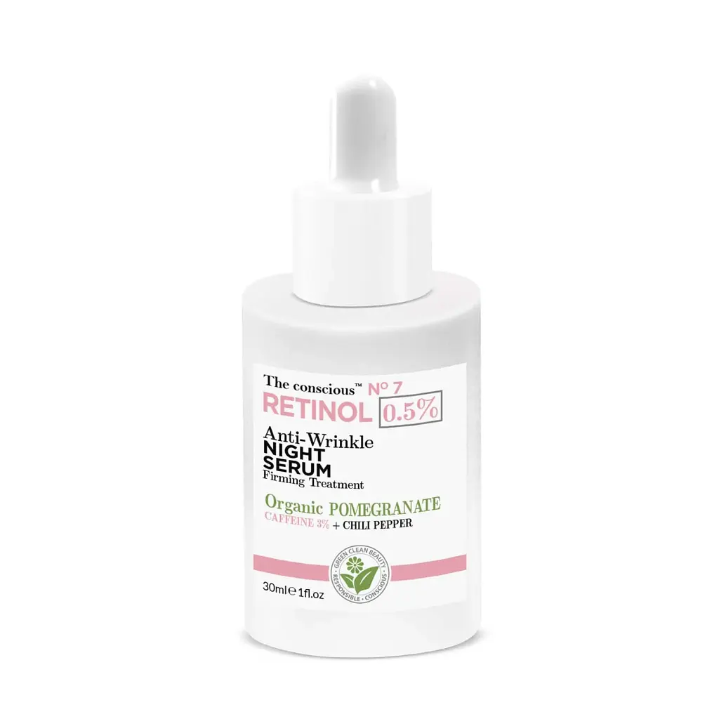 Сироватка для обличчя нічна The Conscious Night serum 0.5% Retinol Anti-Wrinkle 30 мл - фото 3