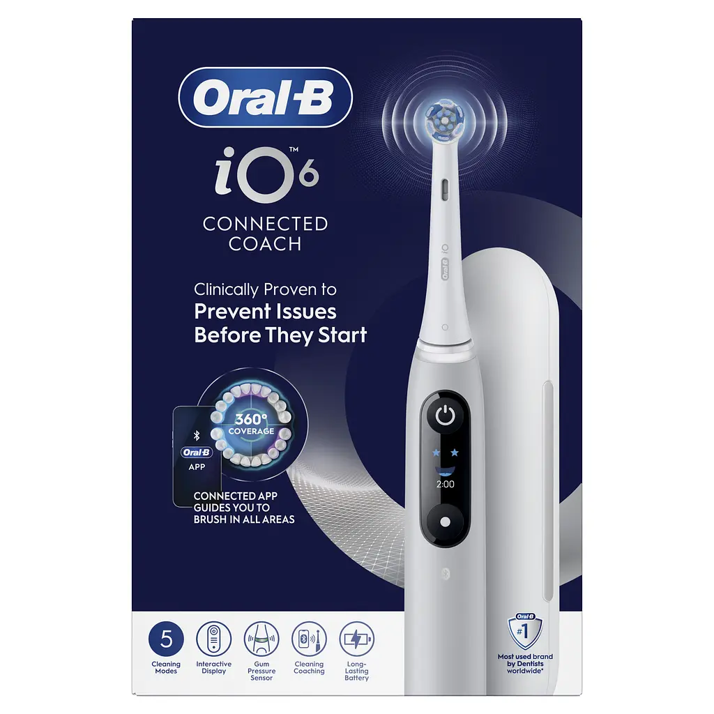 Електрична зубна щітка Oral-B iO Серія 6 сіра - фото 11