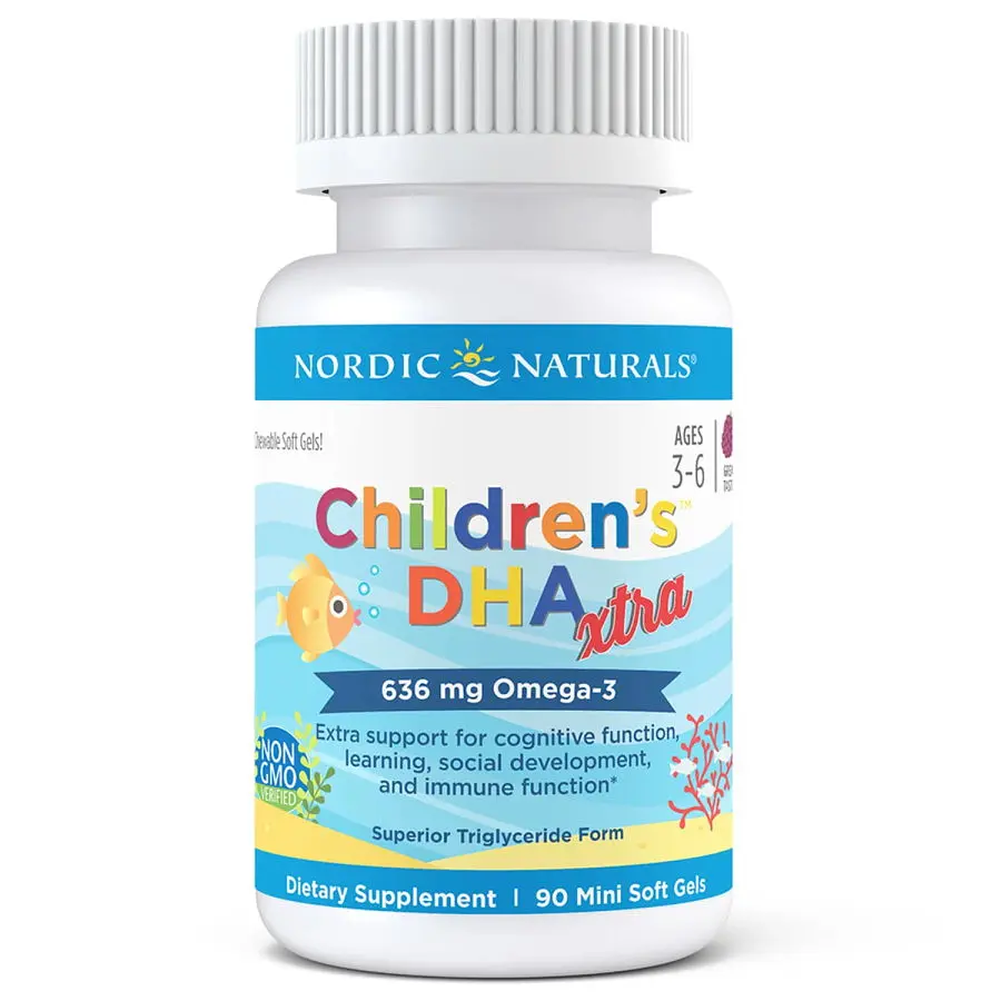 Жирні кислоти Nordic Naturals Children's DHA Xtra, 90 міні капсул ягоди - фото 2