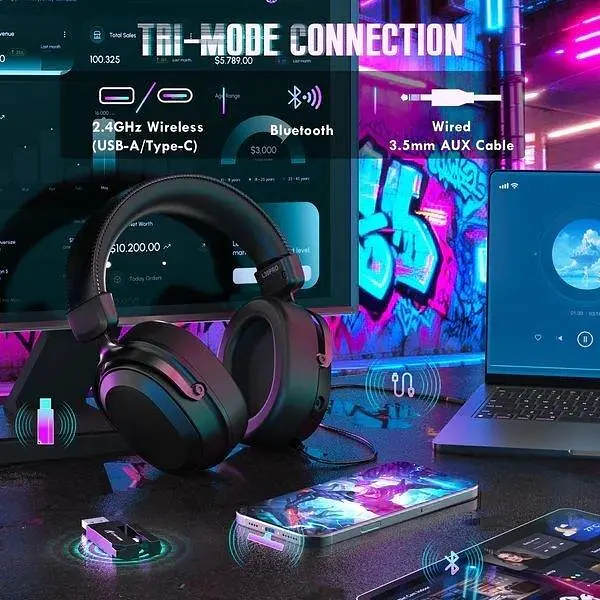 Ігрова гарнітура Attack Shark L30 Pro Wireless (AS-6979033730205-B) Black (G-000004415) - фото 7