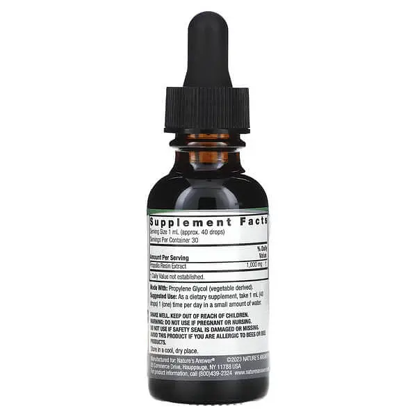 Прополіс (Propolis) Propolis Extract 1,000 mg 30 ml Nature's Answer vit0005052 - фото 2