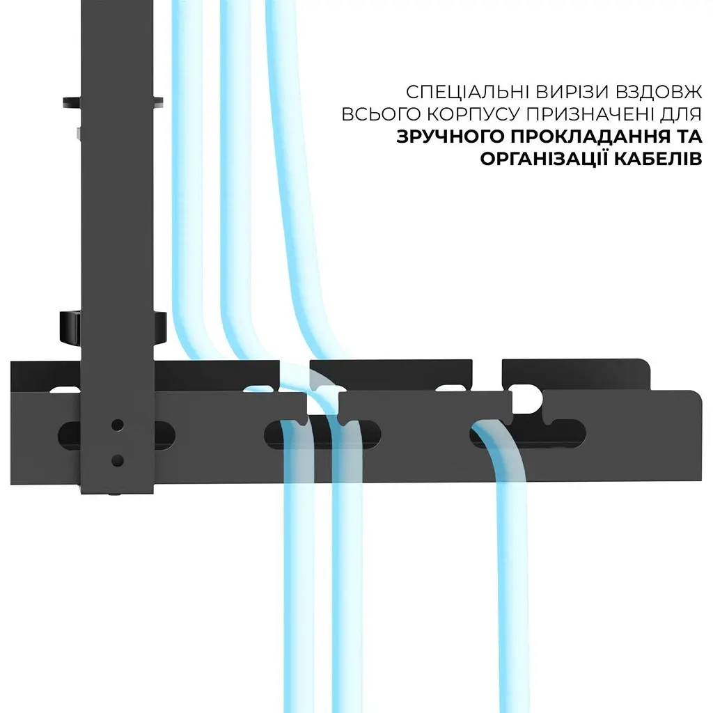 Органайзер для зберігання кабелів OfficePro CT230B Black [135512] - фото 4