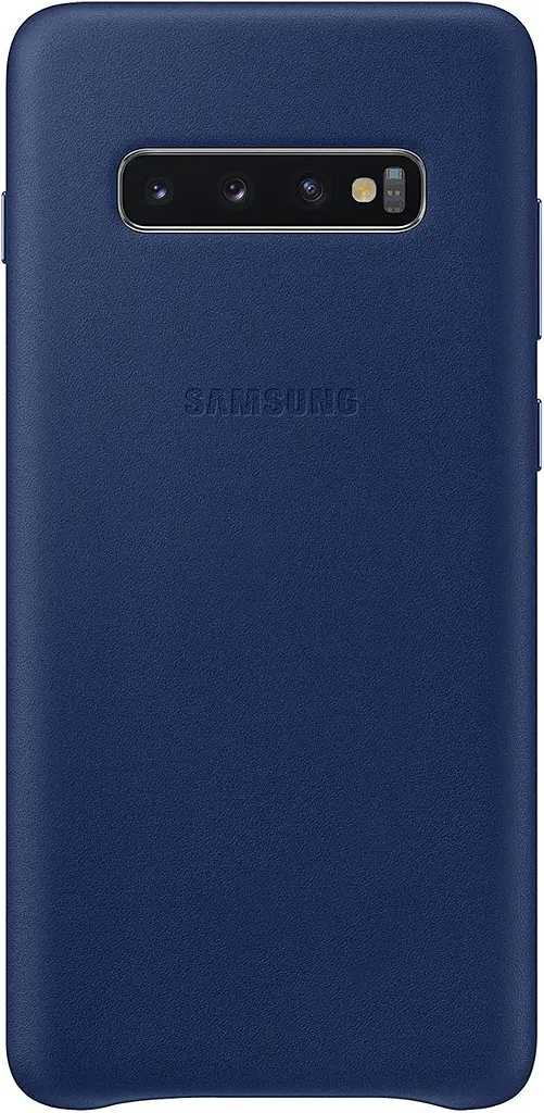 Чохол Leather Cover для Samsung Galaxy S10 Plus (G975) (EF-VG975LNEGRU) Navy (У1)