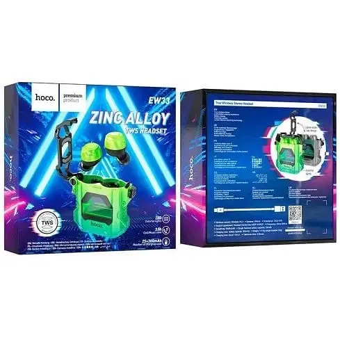 Навушники Hoco Interstellar True Wireless BT Headset EW33 сірі - фото 2