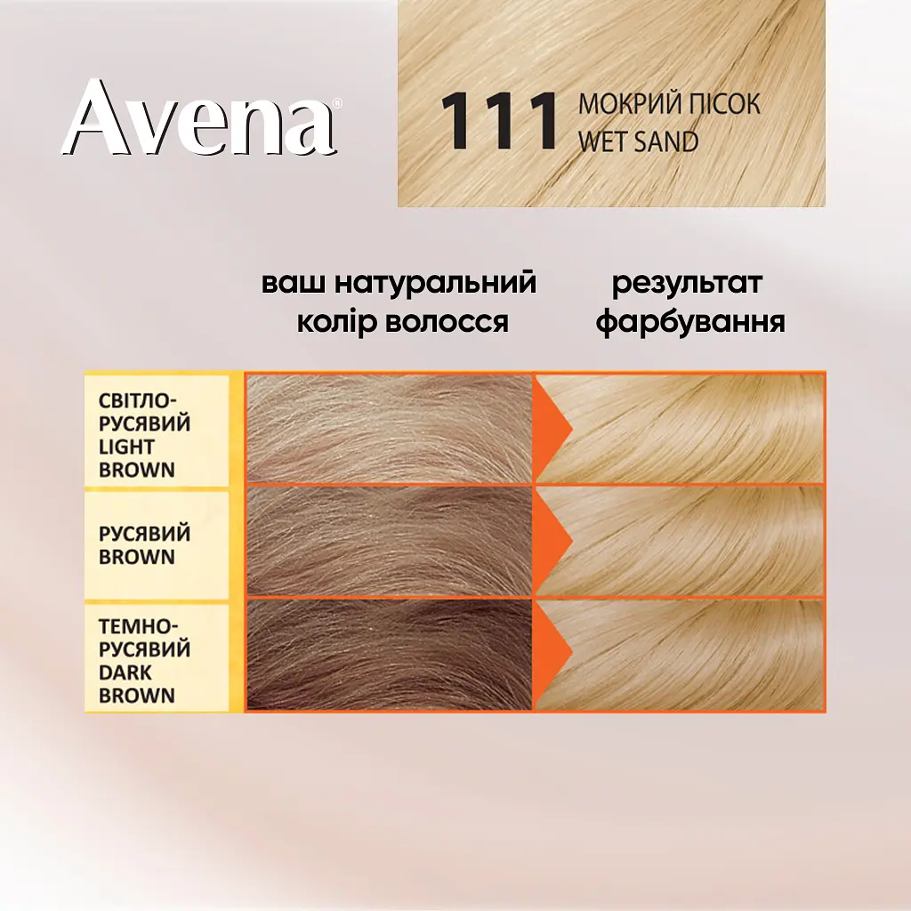 Фарба для волосся Acme Color Avena Blond Color Стійка 111 - Мокрий пісок (4823115502445) - фото 5
