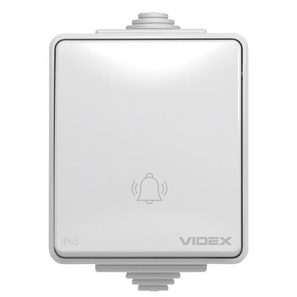 Кнопка дзвінка Videx VIDEX BINERA IP65 Кнопка звонка серая (VF-BNW11DB-G) (VF-BNW11DB-G) - фото 2