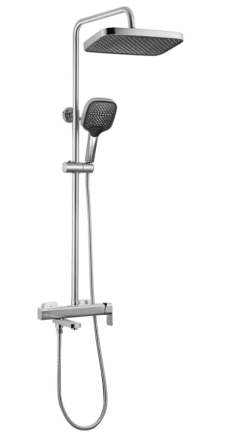 Душова система з виливом Rea Arlo 93–132 см nickel brushed REA-P7340 - фото 8
