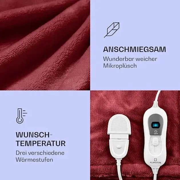 Электрическое одеяло Klarstein Dr.Watson XL 180 x 130 (10031657) - фото 3