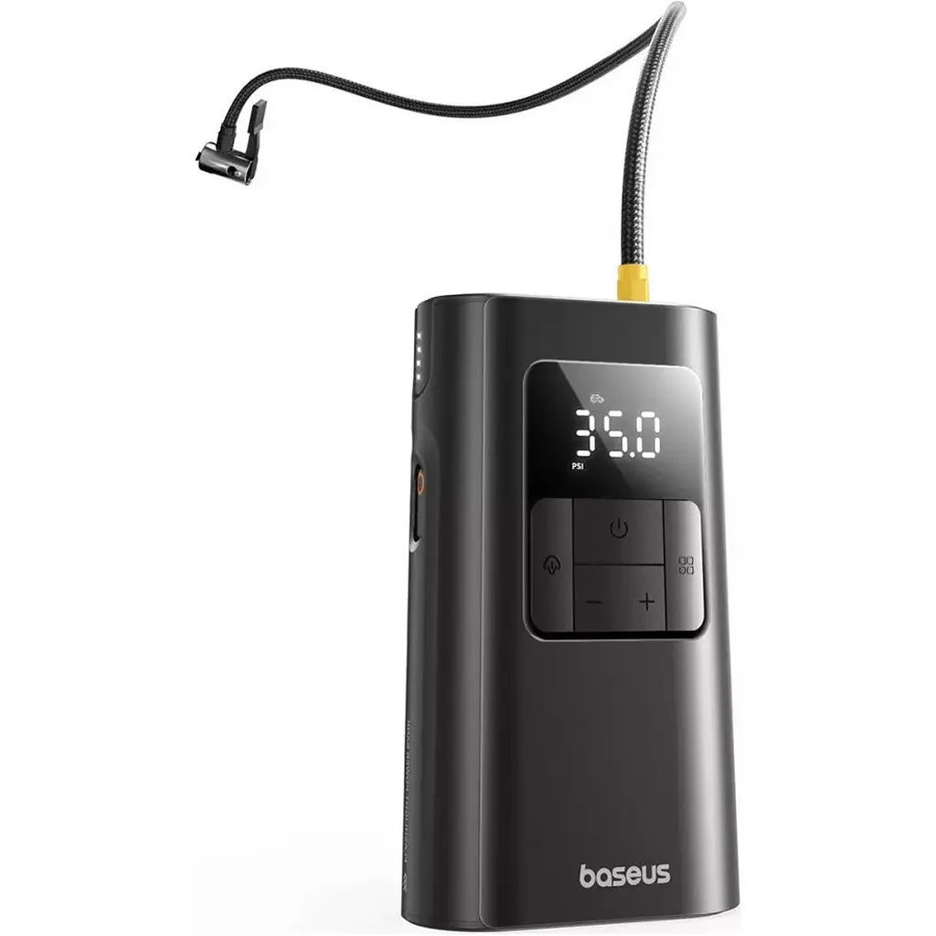 Компресор автомобільний акумуляторний насос Baseus PrimeTrip VA1 82W (C0119501) Super Mini Wireless Inflator 19-Cylinder - фото 4