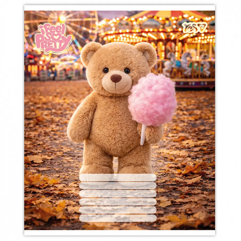 Зошит шкільний 1Вересня Bear stories А5 18 аркушів лінія 25 шт. (768973) - фото 5