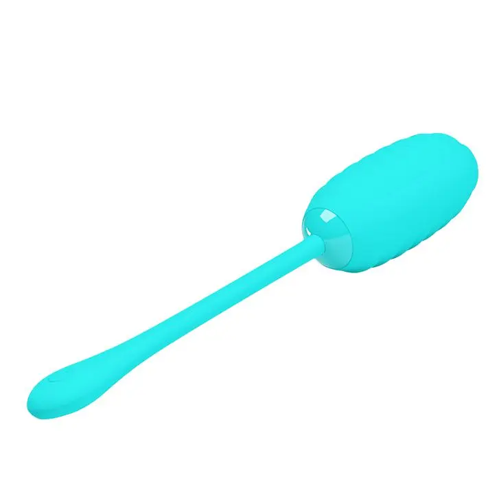 Віброяйце Pretty Love Kirk Vibrating Egg Mint, 8х3,5 см бірюзовий - фото 6
