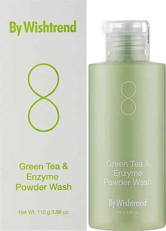 Ензимна пудра для вмивання із зеленим чаєм By Wishtrend Green Tea & Enzyme Powder Wash - фото 2