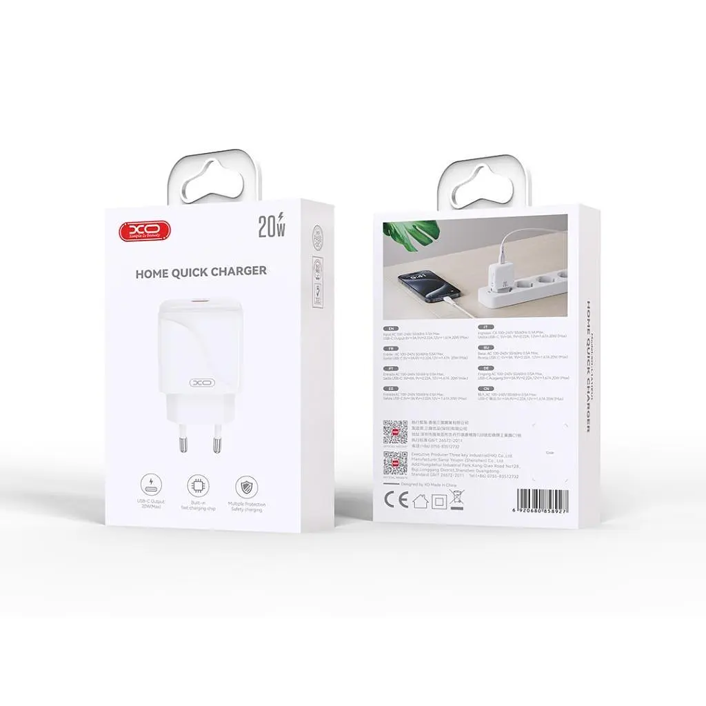 Зарядний пристрій XO USB-C PD20W (XO-QC41) - фото 4