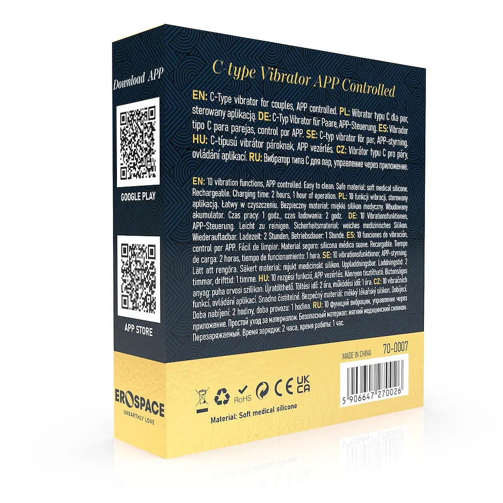 Вібратор для пар Erospace Sweet Play A7 9.8 см рожевий - фото 13