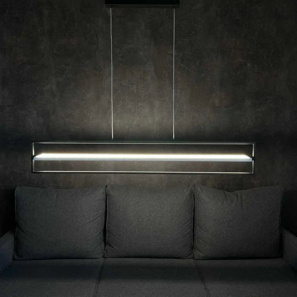 Світильник LED smart PRADA-P+пульт 90W 3000-5000K IP20 прямокутник чорно-білий Violux ( 220735 ) - фото 4